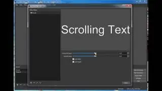 OBS Studio scrolling text | Open Broadcaster Software