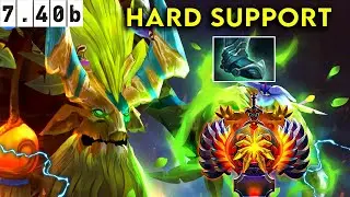 Treant Protector 🌳 Immortal Hard Support  - Dota 2 Patch 7.40b Pro Pub Gameplay