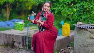 IRAN Rural Life | Village Garden Harvest & Planting | ASMR Vlog | Flower Care, Potting a New Plant