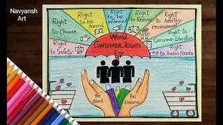 Consumer rights poster drawing/World Consumer Rights day drawing/Consumer awareness drawing