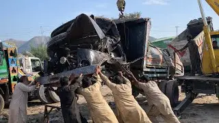 Hino Truck Dangerous Accident ’’Cabin Chassis Amazing Repairing And Restoration Complete video