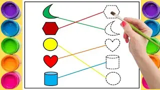 Matching Shapes & Colors 🎨 | Kids Learning Video | Colorful Minds 🧠✨