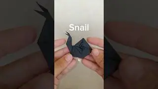 ORIGAMI SNAIL🐌 | Easy Tutorial #shorts