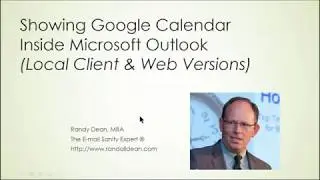 Showing Your Google Calender inside Your Microsoft Outlook: Using 365 to See a 