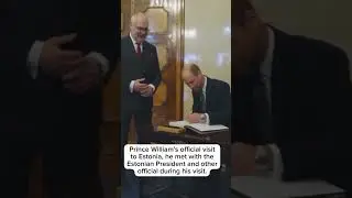 Prince William during his visit to Estonia met the president and other government officials
