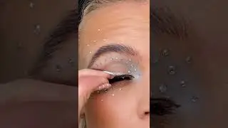 Step-by-step creative makeup with face jewels & glitter #makeuptutorial