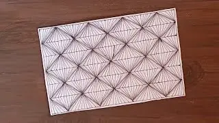 Easy Zentangle pattern Art || Mind Relaxing Art.