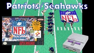 Patriots / Seahawks Sim - NFL Football - Super Nintendo (1993)