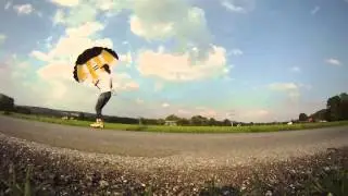 NasaStar II with depower mod - inline skating on street