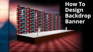 Backdrop banner design | Photoshop | Photoshop Tutorial