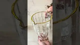 Jarra de Cristal Ecol&oacute;gico com Fio de Ouro Imperial 1,3L - Lyor