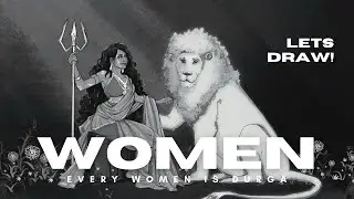 Digital concept art depicting power of goddess Durga in every women. Artwork | god | Indian 