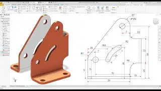 Autodesk inventor Create Sheet Metal Part EXERCISE 162