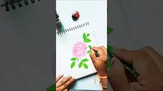Easy Rose Drawing #Shorts #creativecraftschool #youtubeshorts #art #drawing #easy #kids