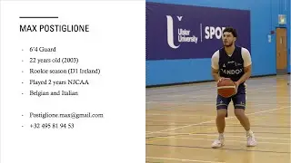 Max Postiglione MID SEASON Highlights (Division 1 Ireland)