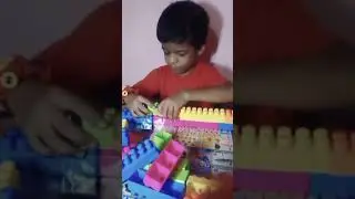 Triangle shape using building blocks...kids videos...