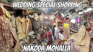 MOHAMMED ALI ROAD NAKHUDA MOHALLA SPECIAL WEDDING VLOG WEDDING SHOPPING PAKISTANI LEHENGA 