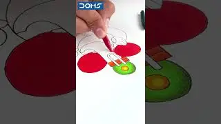 Celebrating Ganpati in vibrant hues with DOMS Miniz Plastic Crayons   #doms #ganpati #art #crayons