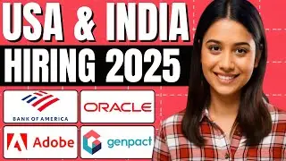 USA & India Hiring 2025: Bank of America, Oracle, Adobe & Genpact Jobs for Freshers!