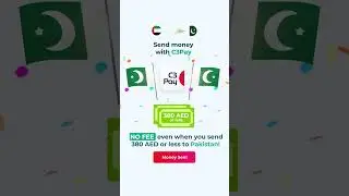 ZERO transfer fees to Send Money to Pakistan from UAE with C3Pay. Best choice for money transfer📲😎