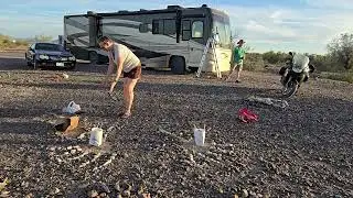#RockArt organization of all  these desert rocks #desertlife #kokopelli #boondocking #quartzsite 