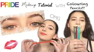 DIY-- PRIDE MAKEUP TUTORIAL WITH PENCILS