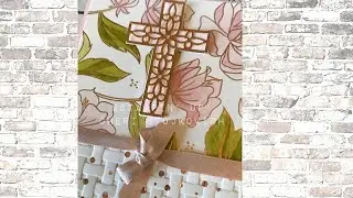 Hold on to Hope & Springtime Foil handmade Easter, Encouragement, Card