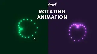 Rotating Heart ❤️ Animation using only HTML and CSS