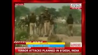 Farmers stage violent protests in Mathura seeking compensation for damaged cops