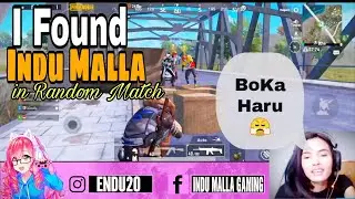 I Found Indu Malla in Random match!!😍 | Indu Malla | Pubg Mobile [ MrSkY World]