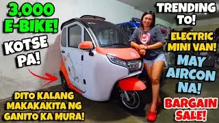 DITO KA LANG MAKAKAKITA NG GANITO KA MURA! 3,000 LANG MAY E-BIKE KANA! KOTSE NA MAY AIRCON PA!