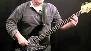 How To Play Bass Guitar To Wonderwall by Oasis