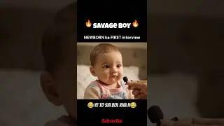 😳 Newborn Baby ka Savage Reply interview 🔥|| Funny Ai Baby Interview #shorts #viral #trending