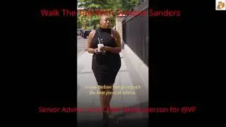 Walk And Talk With Symone Sanders, Senior Advisor and Chief Spokesperson For VP Kamala Harris ..!!
