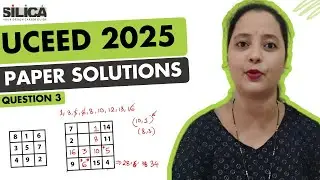 UCEED 2025 Paper Solution | Question 3 | UCEED Part A Solution | UCEED 2026 Preparation