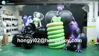 glossy shiny TPU  inflatable toy /inflatable animes toy