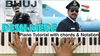 Desh Mere Piano Tutorial | Karaoke | Tutorial | Notes & chords| Patriotic Song Keyboardist Subha