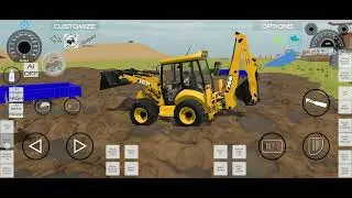 1 JCB 🚧 3 tractor 🚜 se kiya mind contraction kar game video 😱🎮