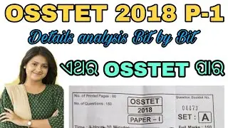 OSSTET 2018 (Questions Analysis) CDP,MIL,Eng