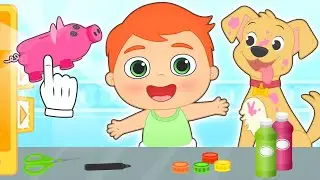 ALEX Y MAX 🐷🎨 Aprenden a hacer una hucha de cerdito