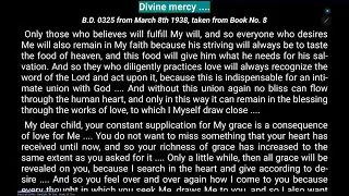 BD0325 Divine mercy.... (Mar 8, 1938)