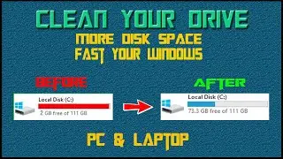 How to Clean C drive & make Windows Fast [ Best Ways to Clean ] [ 2020 ]