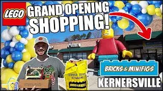 LEGO Shopping Haul! GRAND OPENING! Bricks & Minifigs Kernersville!