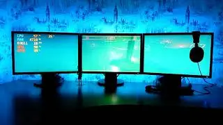 на трех мониторах Recompile on three monitors + backlight