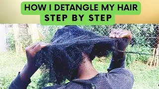 DO YOU KNOW HOW TO DETANGLE YOU NATURAL HAIR? THIS IS HOW TO DO IT. THE ONLY EFFECTIVE WAY