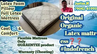 Latex foam mattress with cool Comfort|made in India #indofrench 