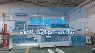 Ball Bearing Glass Straight-Line Edging Machine Test | Sunkon Glass Machinery