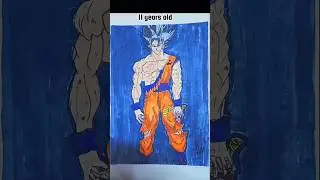 old Goku vs New Goku Art #shorts #dbz #old #new #gokuart