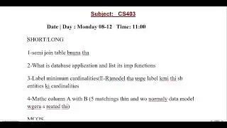 VU CS403Current Papers Mid term Exams Fall 2025 . Important Question for Midterm Exams