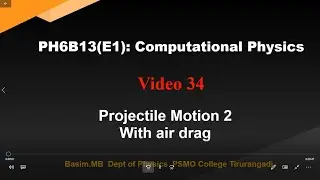 CP34 Projectile With Air drag